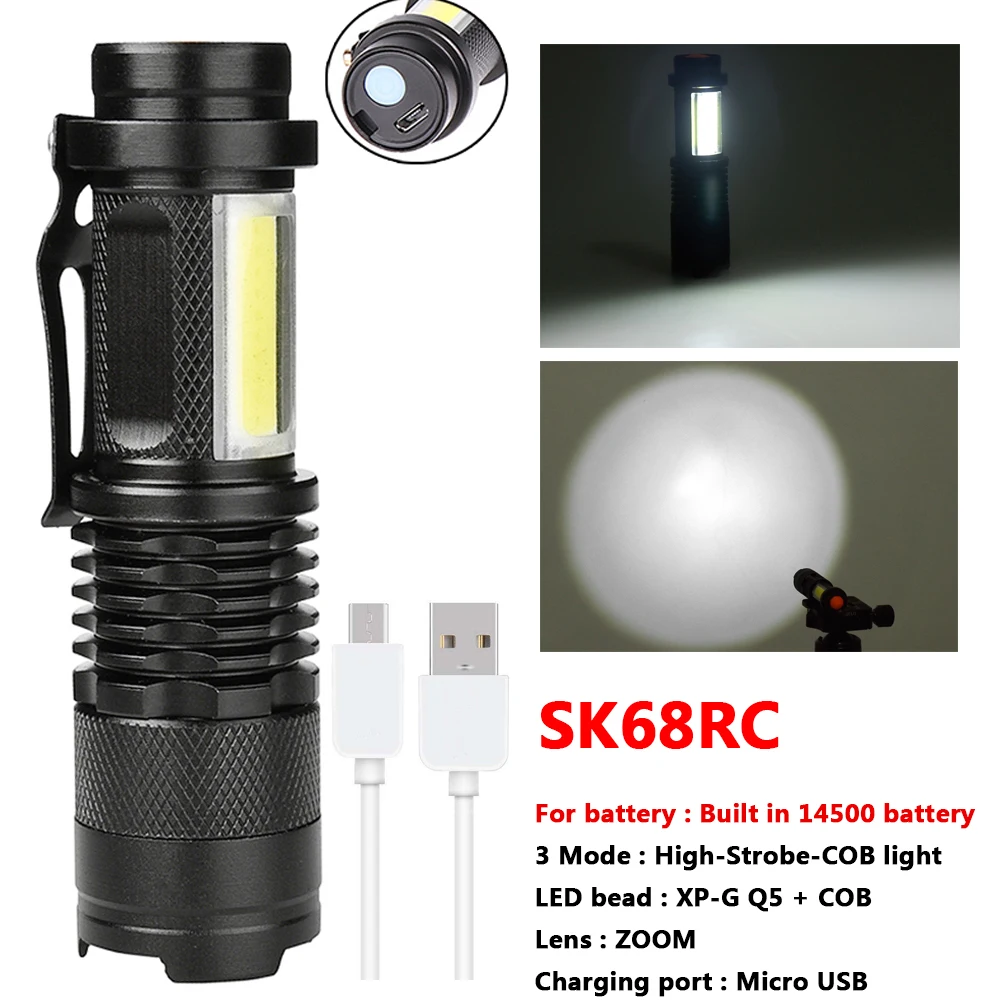 Светодиодный светильник для вспышки Ультрафиолетовый фонарь мини ручка