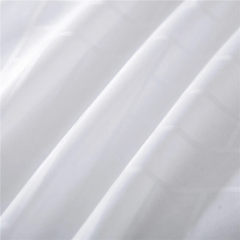 

100%Cotton Duvet Cover set Queen King Size White Comforter Cover Bedding Set 4Pcs (1 Duvet Cover+2 Pillow shams+1 Bed Sheet)