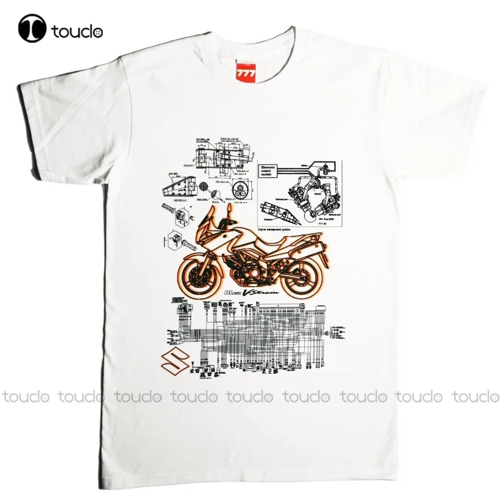 

Suzu Dl 650 V-Strom Tshirt Bike Motorcycle Motorbike Icon Classic Japan Racer Patent Unisex