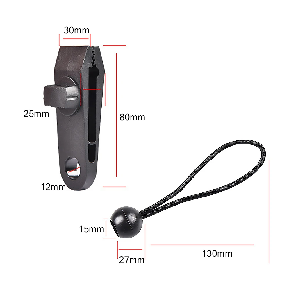 

1/5/10pcs Tent Clip Heavy Duty Awning Canopy Clamp Tarpaulin Elastic Sewing Ball Strap Bungee Set for Outdoor Camping