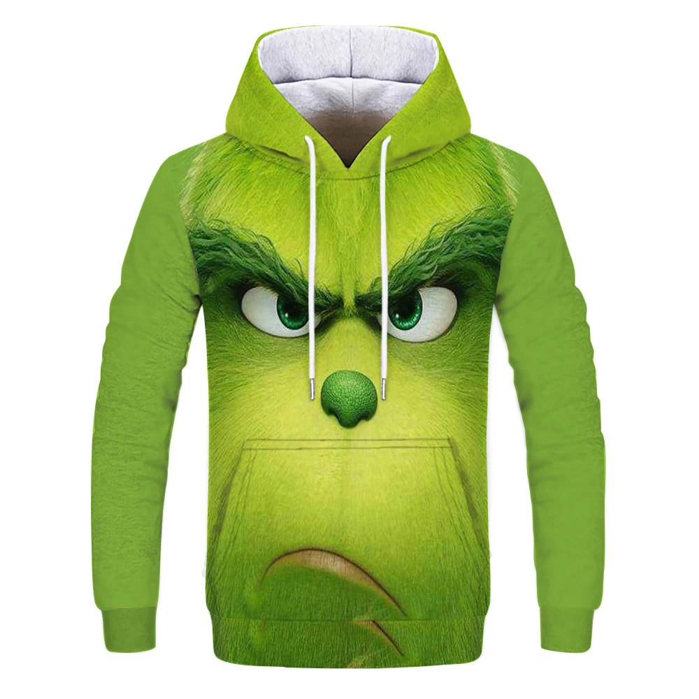 Мужская мода Shrek/The Grinch 3d толстовки Shrek рубашка забавная толстовка с капюшоном в стиле хип-хоп Уличная 3d печать толстовки - Цвет: W1025
