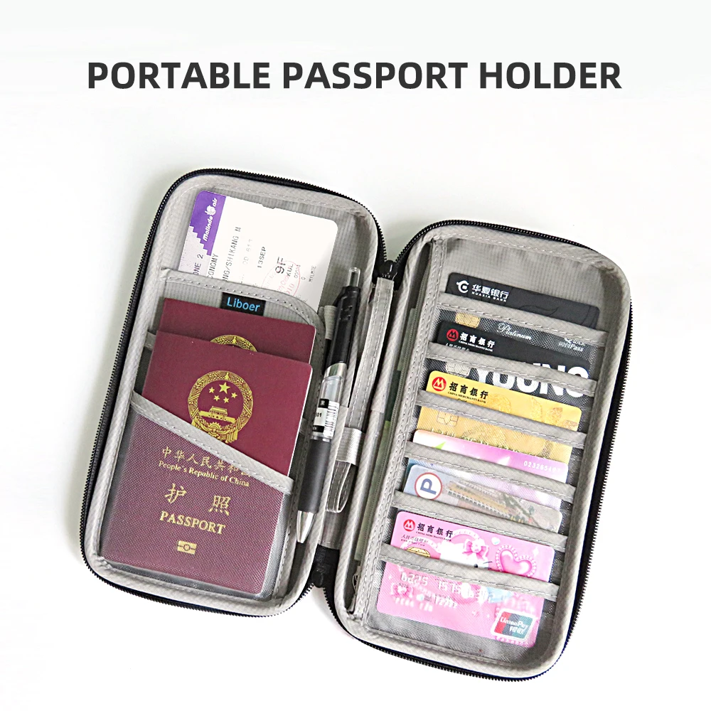 Liboer дорожный кошелек и держатель паспорта для всей семьи билетов органайзер