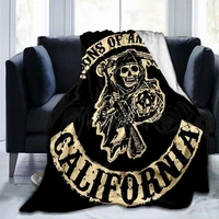 sons of anarchy blanket classic tv series flannel throw blanket gift bed soft 3d printing bedspread sofa travel camping blanket