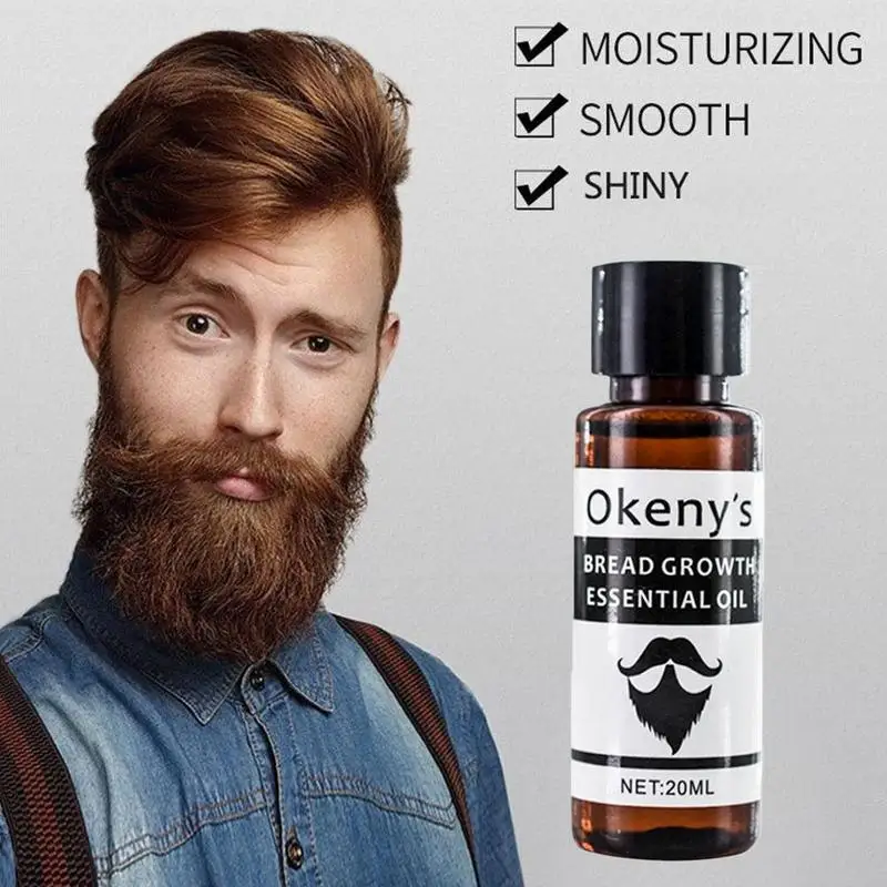 20 мл Оригинальное масло для роста бороды стимулятор усов натуральное ухода за