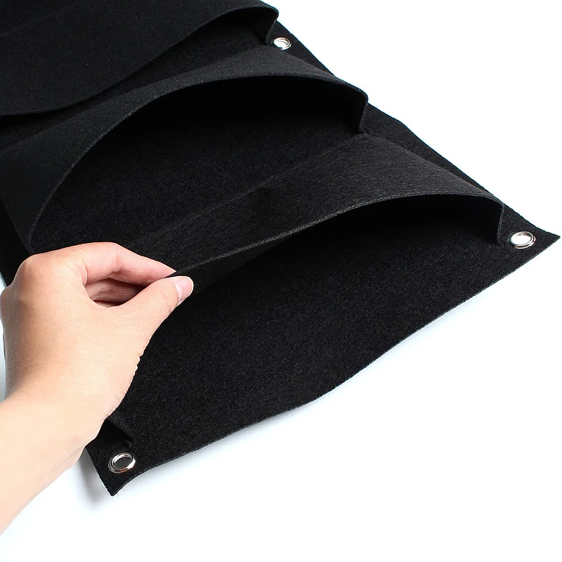 Вертикальный садовый подвесной мешок с 4 карманами для выращивания растений