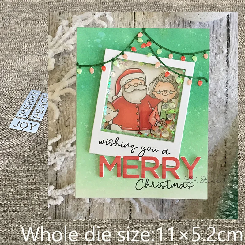 XLDesign металлические Вырубные штампы для рукоделия 3 шт. JOY PEACE веселые украшения