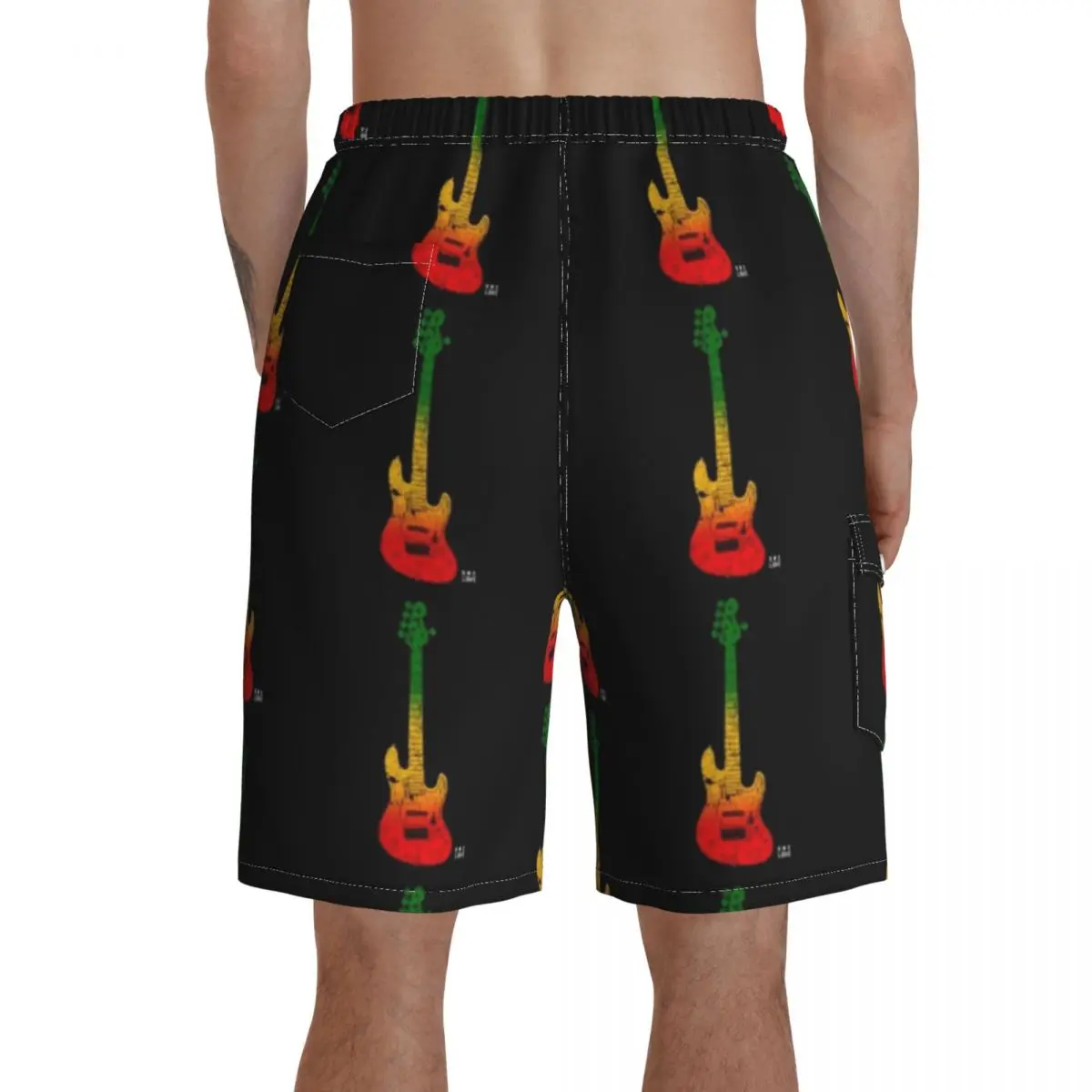 

Bob Marley Board Shorts Men Bathing Swimming Trunks Polyester Pattern Swim Trunks