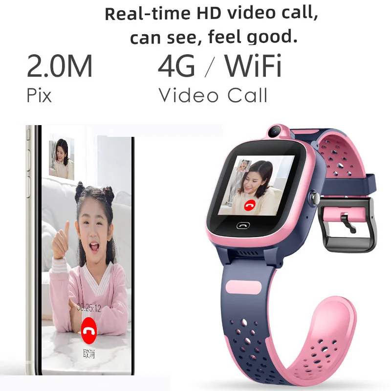 Детские Водонепроницаемые Смарт часы KG85 4G с функцией видеозвонка GPS