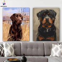 diy colorings pictures by numbers with colors black cute dog picture drawing painting by numbers framed home
