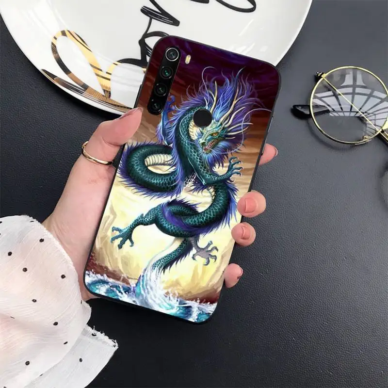 

Cartoon anime Chinese Raptor Dragon Phone Case For Xiaomi Redmi 7 8 9t a3Pro 9se k20 mi8 max3 lite 9 note 9s 10 pro
