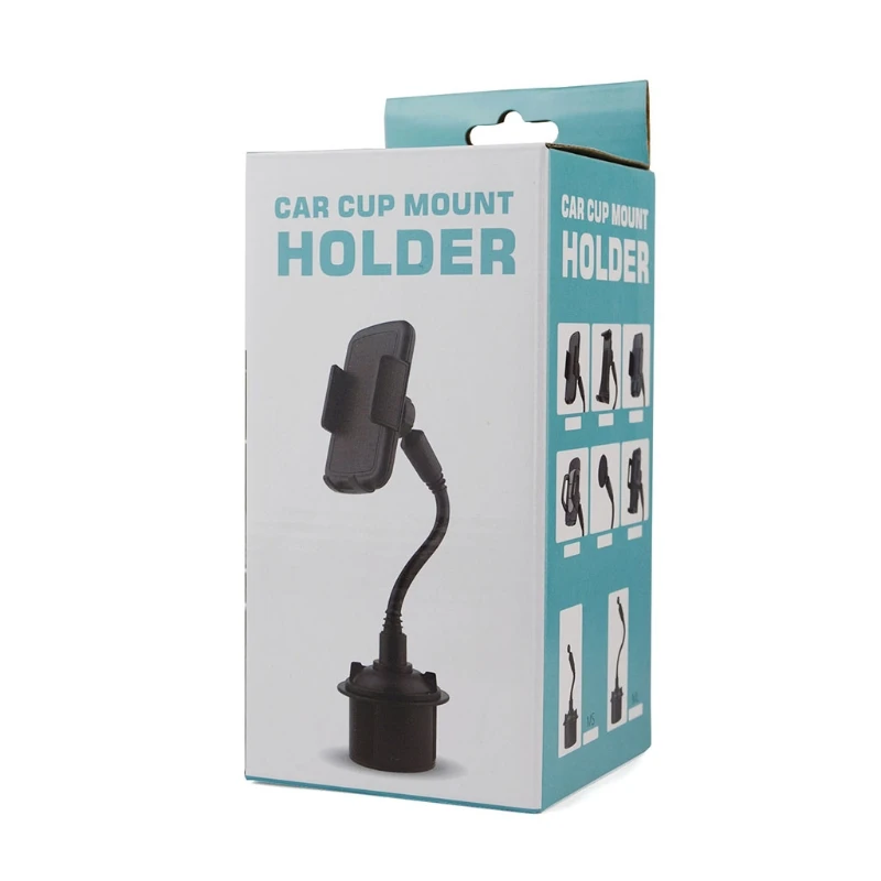 

Universal 360 Degree Adjustable Car Cell Phone Mount Gooseneck Cup Holder Stand