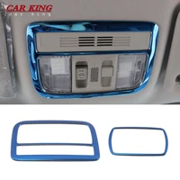 for honda civic 10th 2016 2019 front %ef%bc%86 rear reading lights covers room lamp decorative frame trim stickers stainless accessories