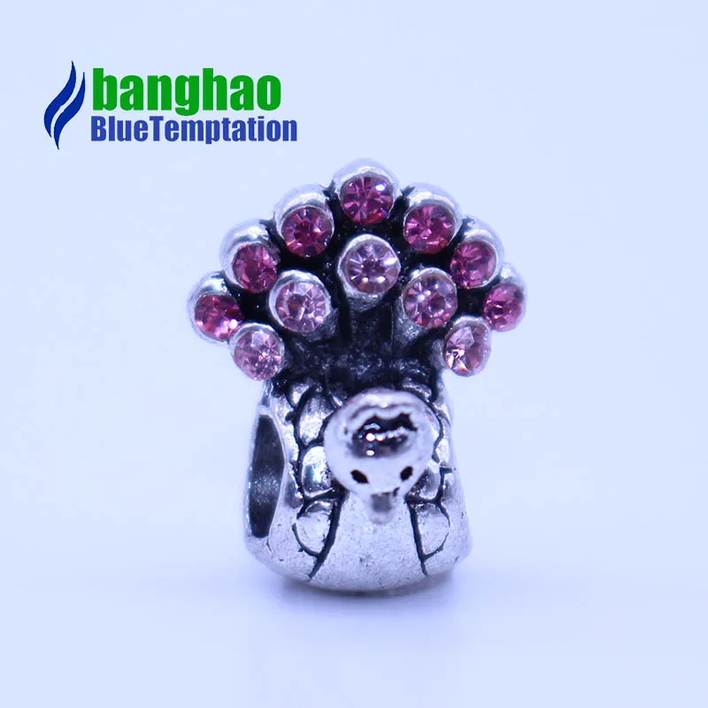 Fit Pandora Bisuteria Beads Bijoux Bracciale Crystal Peacock Silver 925 Perfumes Mujer Originales Jewelry Bracelet Charms | Украшения и