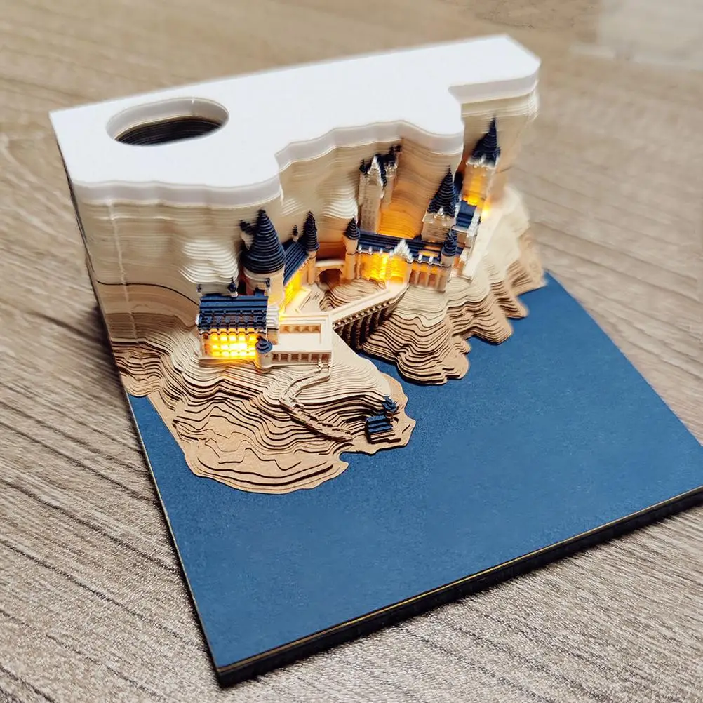 

Paper Notes Art Building Block 3D architecture Decoration Sticky Notes Stickers Post-It Notes for Teachers Friends Colleagues