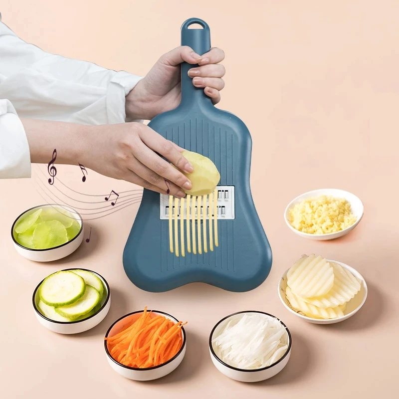 

Multifunctional Potato Slicer Shredder Kitchen Tools Vegetable Cutter Household Radish Chopper With Drainage Basket Gadget