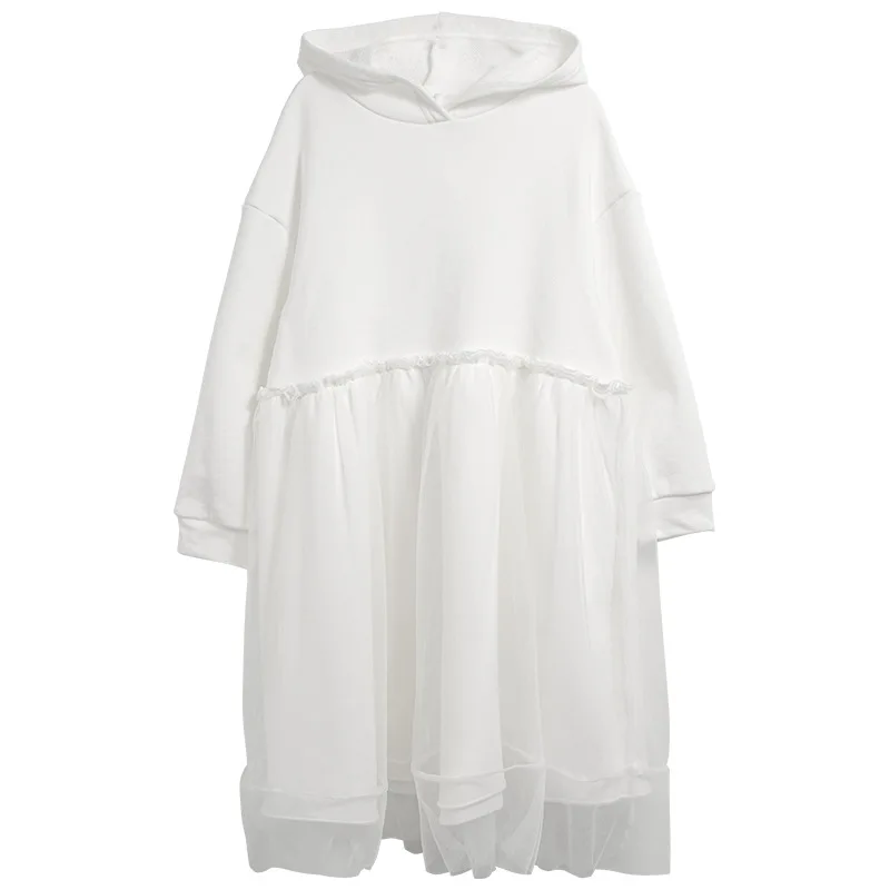 

Casual Dresses For 5 8 10 14 Years Girls Long Sleeve Mid Calf Solid Color Gowns Children Outdoor Street Daily Dress Kid Clothes