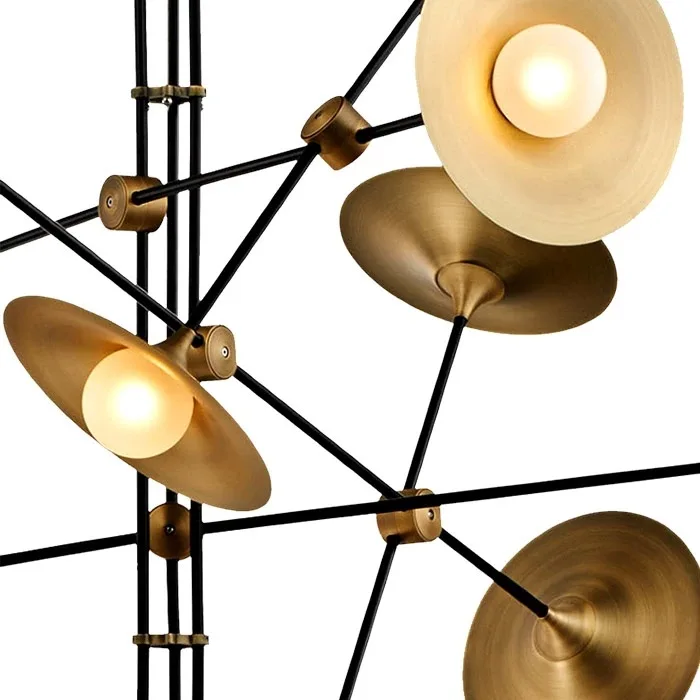 

Post modern American style retro industrial creativity loudspeaker living room lamp bar Nordic European restaurant Chandelier
