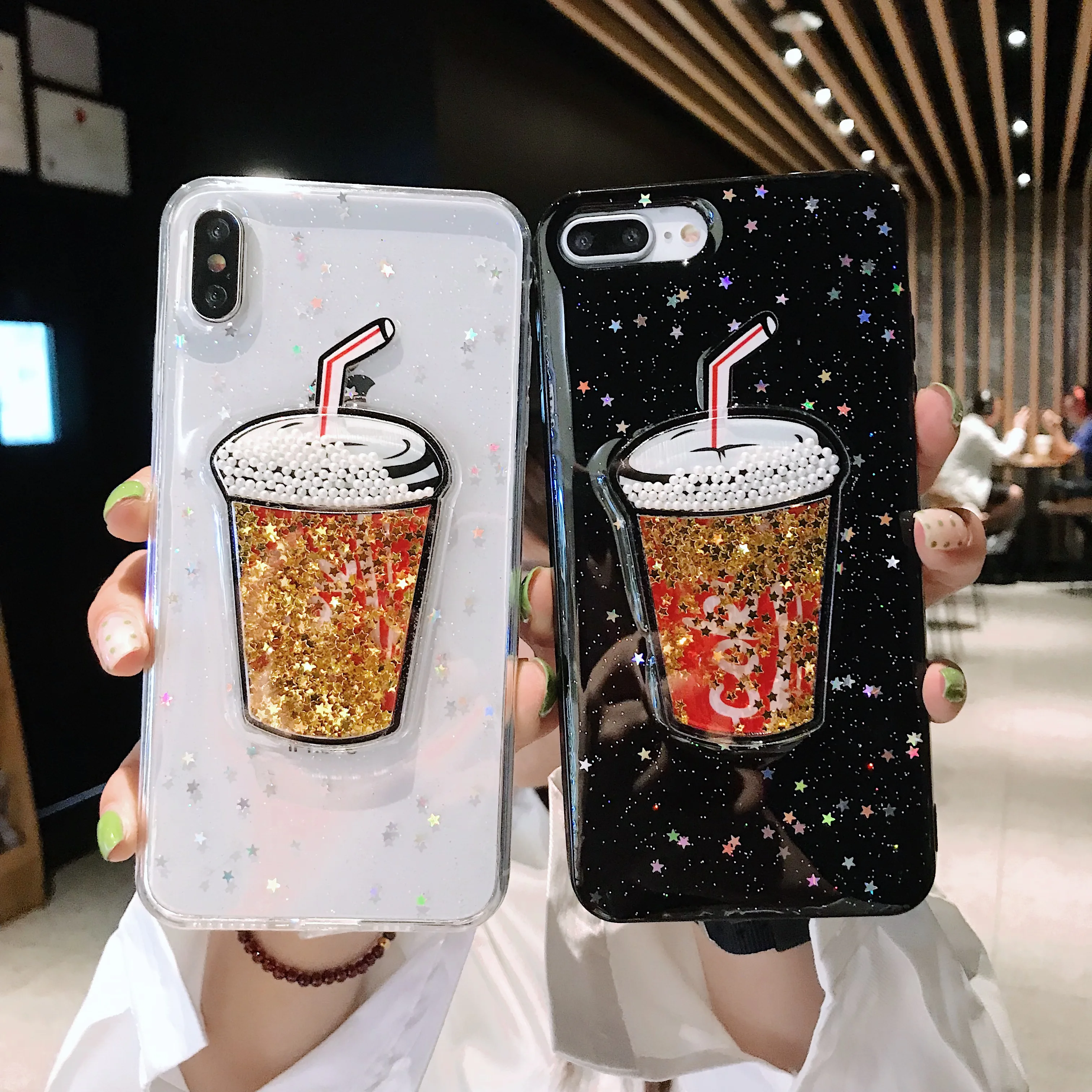 2019 Ограниченная серия простая жидкая звезда Cola для iphone Xs 7 8 7pius 8pius девочек мягкая