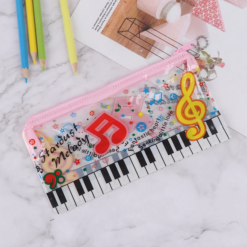 Чехол для музыкального карандаша пластиковый прозрачный пенал канцелярские