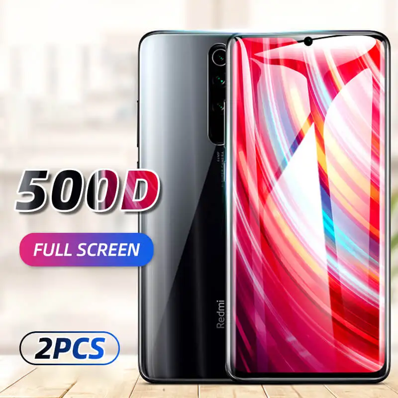 Закаленное стекло для Xiaomi Redmi Note 8 Pro 8t пленка с полным покрытием защиты экрана 7 8A