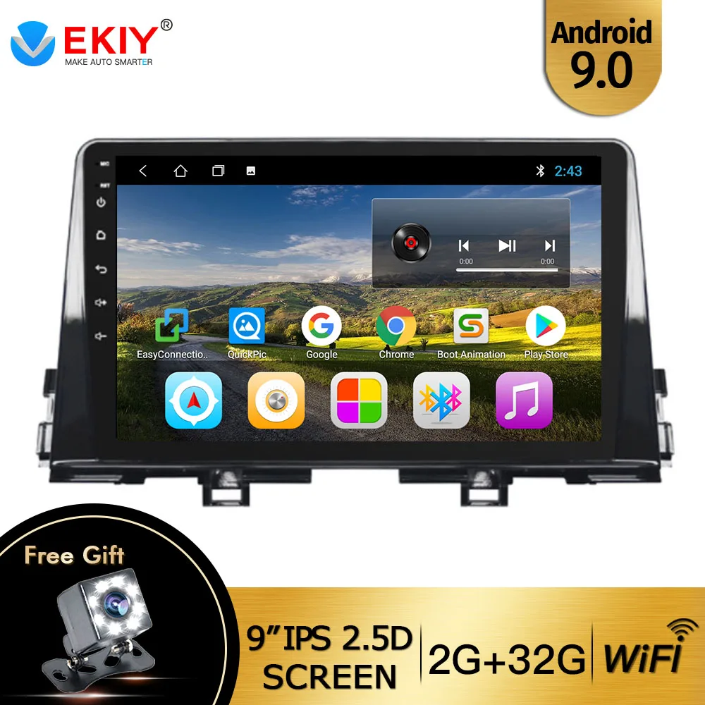 EKIY 9 ''ips Android 0 Автомобильный gps радио головное устройство для KIA K3 CERATO FORTE 2013 2014