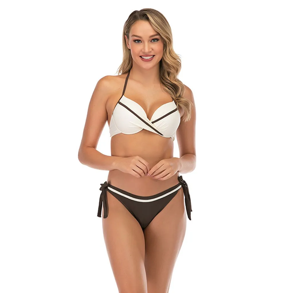 SAGACE 2020 новинка сексуальный купальник бикини женский пуш ап с принтом на бретелях