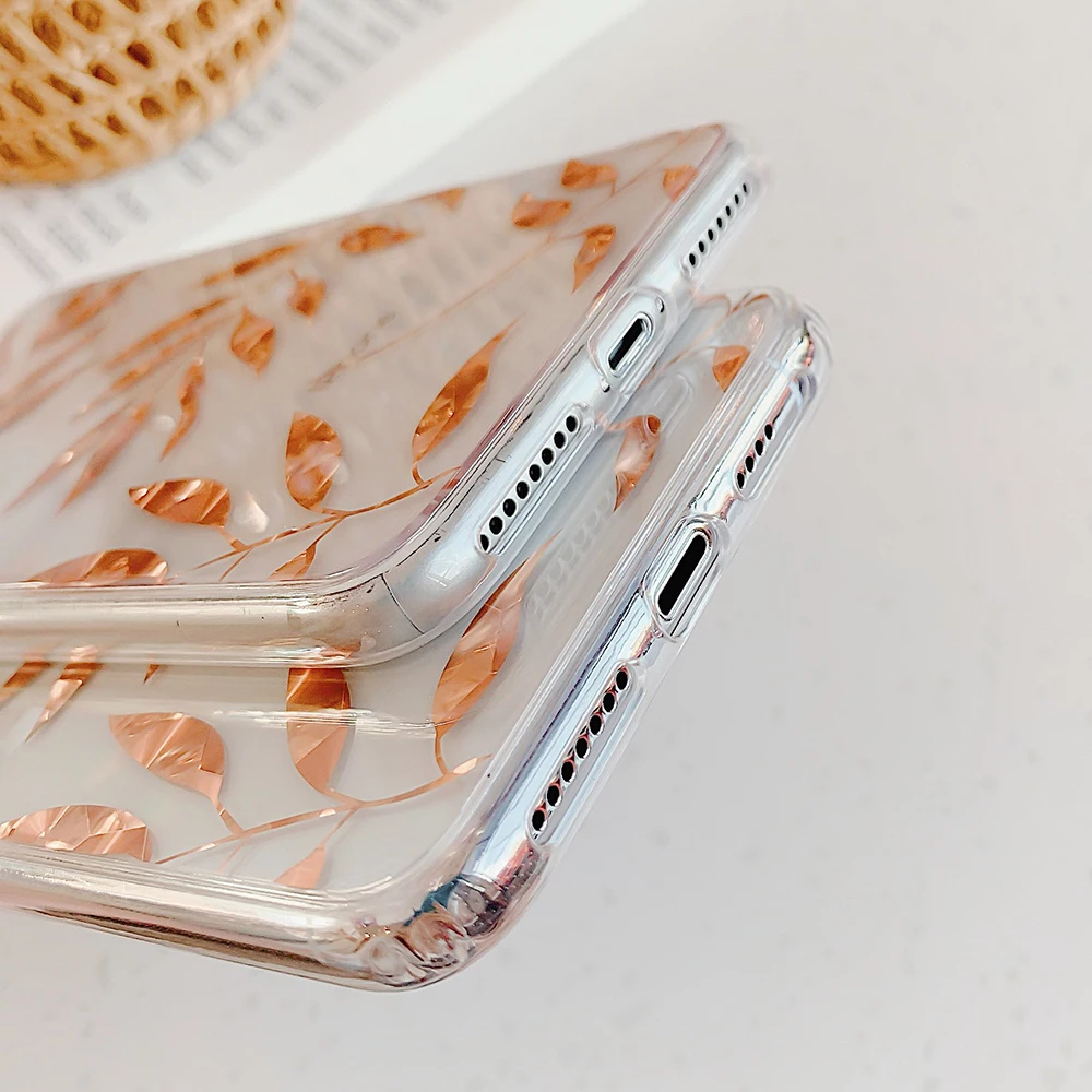 Прозрачный чехол LOVECOM с золотыми лимонами для iPhone 11 Pro Max XR X XS 7 8 Plus мягкий IMD