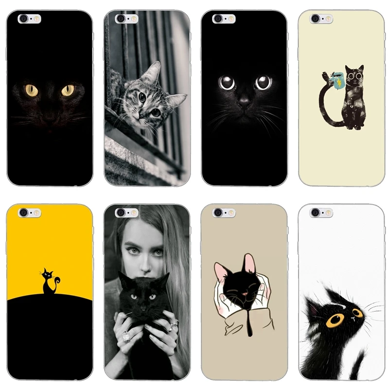 Черный чехол для iPhone 11 Pro XS Max XR X 8 7 6 6S Plus 5 5S SE 4s 4 iPod Touch|Бамперы| |