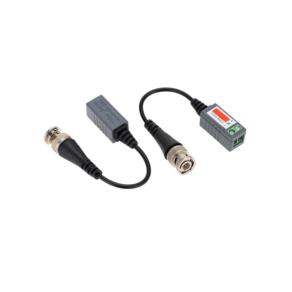 10 шт. АБС-пластик CCTV Video Balun аксессуары пассивные трансиверы 2000ft расстояние UTP BNC