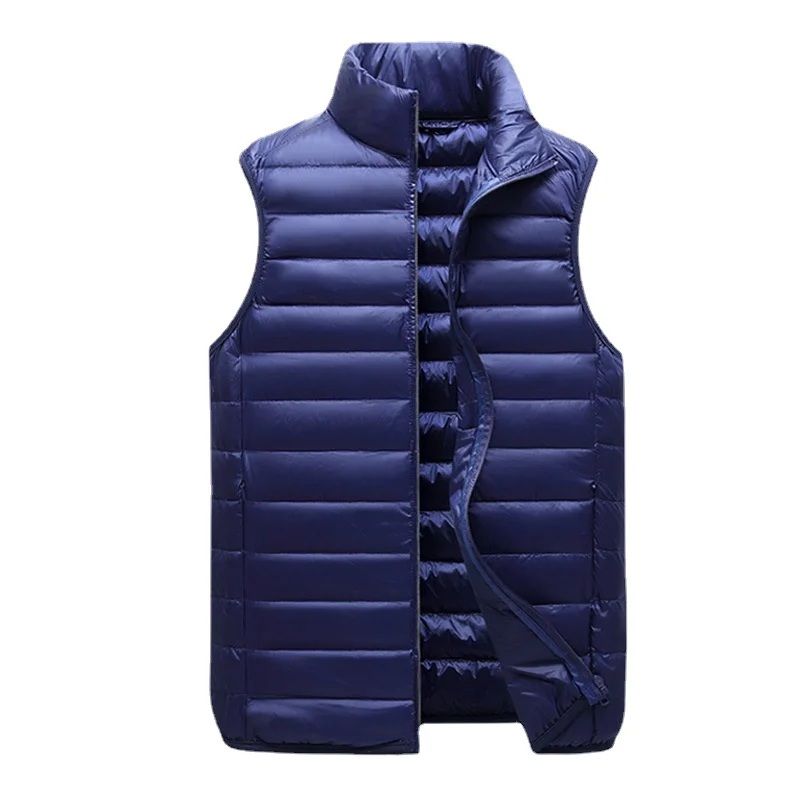 2021 Autumn and Winter Lightweight White Duck Vest Slim Casual Warm Jacket Trend Men's Winter Down Jacket B7702+617-227