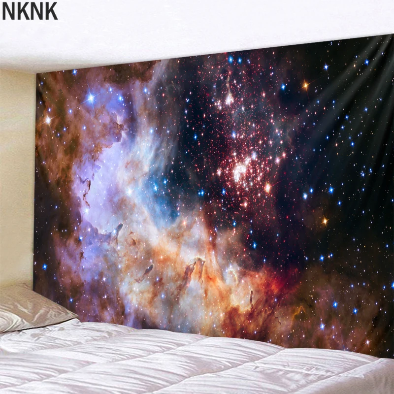 

Universe Space Nebula Big Art Tapestry Printed Wall Covering Psychedelic Wall Hanging Beach Towel Mandala Thin Blanket Yoga