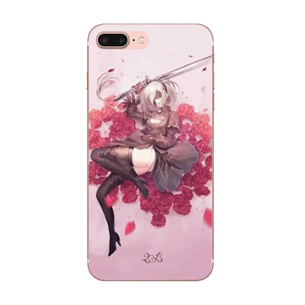 Водонепроницаемый № 2 Тип B 2b Nier Automata Мягкий защитный чехол для Apple iPhone 4 4s 5 5C 5S SE 6 6S