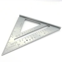 measurement tool triangle square ruler aluminum alloy speed protractor miter for carpenter tri square line scriber saw guide