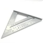 Измерительный инструмент, треугольная квадратная линейка из алюминиевого сплава, транспортир для столярных работ, трёхквадратная линейка, направляющая для пилы
