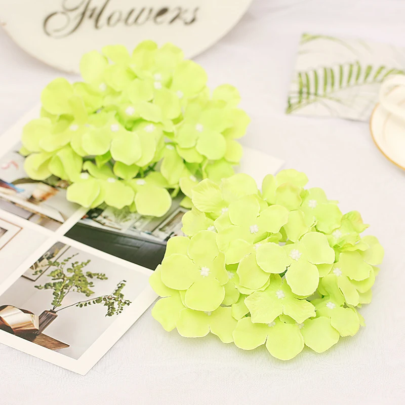 

DIY simulationArtificial Silk Hydrangea Flowers Heads Wedding Party Decorations Home Office Table Simulation Adornments
