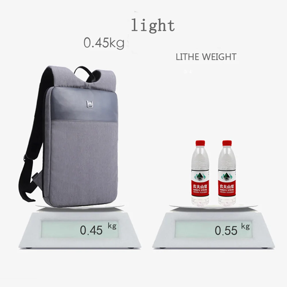 slim ultra light notebook 15 inch computer bag water repellent backpack mens ultra light business bag office work backpack free global shipping