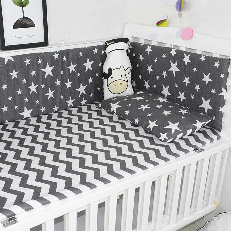 Детский бампер в кроватку для новорожденных протектор детской кровати вокруг