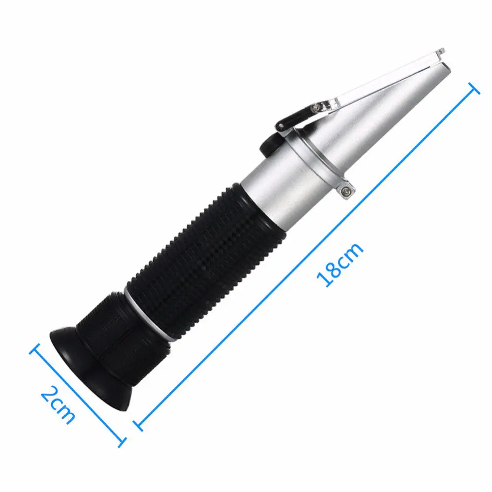 

Beer Fruit Juice Wine Sugar Test 0%~32% Brix Wort Specific Gravity Refractometer