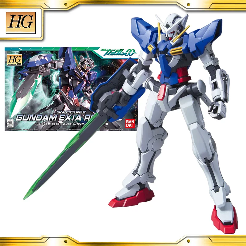 

Оригинальные Аниме фигурки BANDAI Gundam HG 1/144 Gundam EXIA Repair II, коллекционные ПВХ модели игрушек