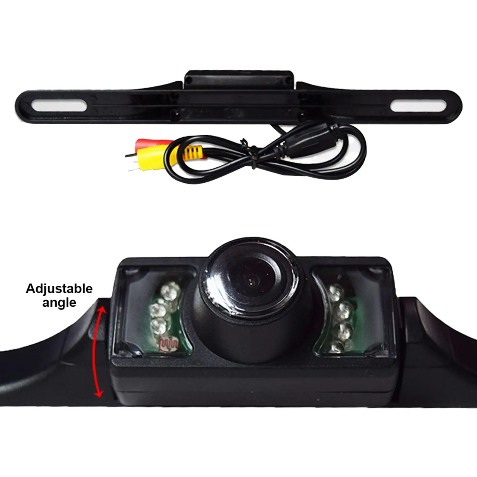 

12V Universal Waterproof Night Vision Car License Plate Frame Reverse Rearview Camera 120-degree clear views Car Accessories