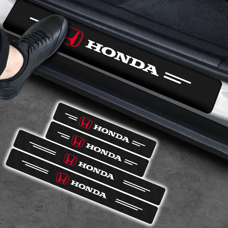 

4 шт., автомобильная эмблема из углеродного волокна для Honda Civic Mugen Power Accord CRV Hrv Jazz CBR VTX VFR TRD 2019 2020 2021