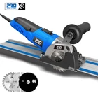 Мини-циркулярная пила мощностью 500 Вт с направляющей. Прямая резка дерева, металлической плитки, погружной резки, гусеницы, 3 лезвия, пилы, электроинструмент от PROSTORMER