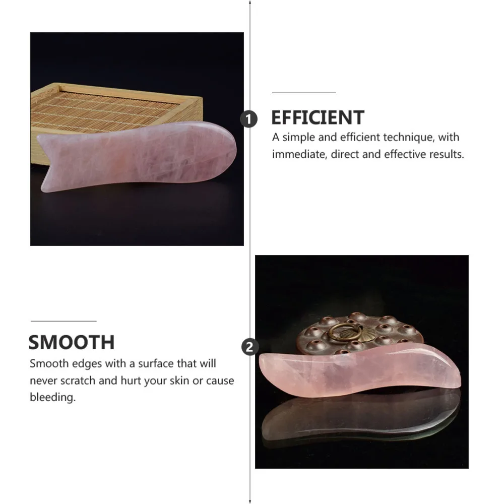 

1 Set Facial Massage Scraping Board Pain Relief Scraping Plate Massage Tool Pink