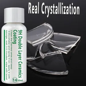 9H двухслойное керамическое s-покрытие, автомобильное жидкое нано-керамическое покрытие, краска, автомобильное покрытие, набор кристаллов, полировка, нано-стекло, покрытие