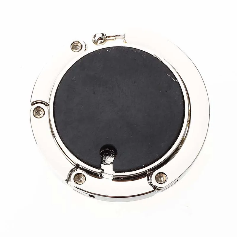 

Round Metal Folding Rhinestone Flower Handbag Bag Purse Table Hook Hanger Holder