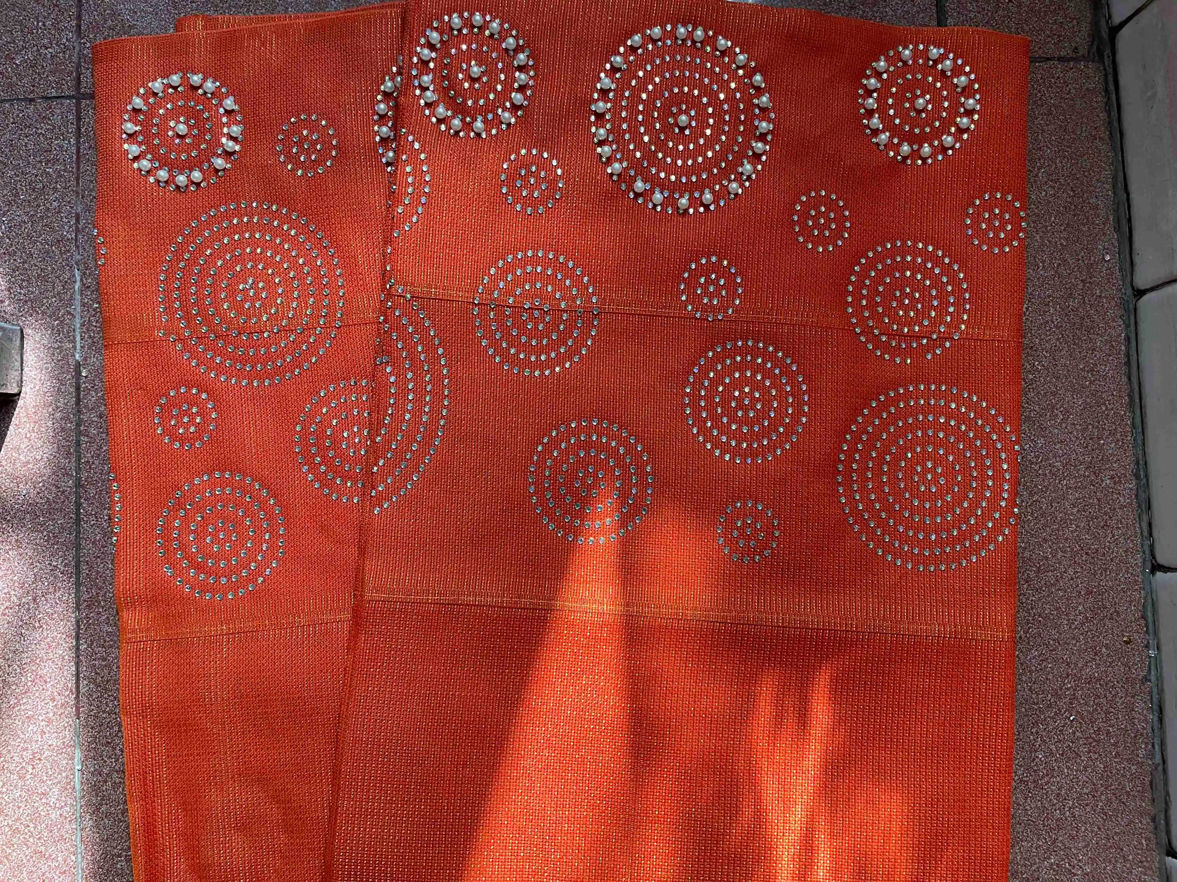 Последний дизайн африканские нигерийские модные камни бусины aso oke gele головной