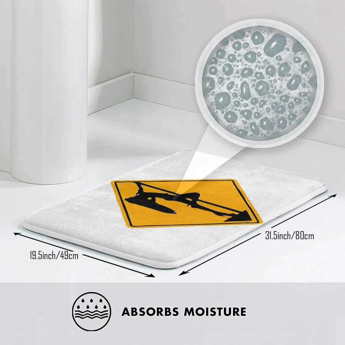 Коврик GoGo нескользящий впитывающий от пыли | Дом и сад