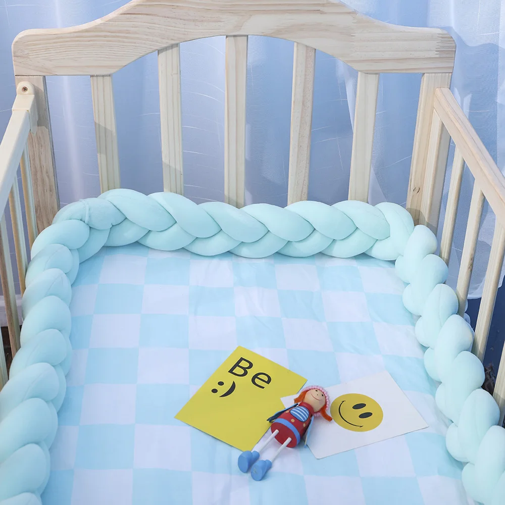 CYSINCOS 1 м 2 м 3 м детская кровать коса узел подушка для младенца Bebe защита для кроватки кроватка декор комнаты