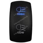 Тумблер с синими светодиодами для автомобиля, лодки, 12 В, 20 А, 7 контактов, DPDT ВКЛ.ВЫКЛ., аксессуары для Carling Arb Narva 4x4