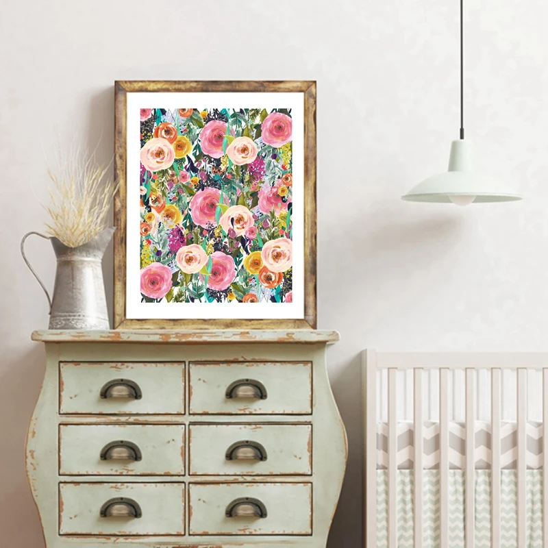 

Nordic Prints Canvas Painting Modern Plant Flower Art Poster Mural Picture Prints Bedroom Room Decoration Flower Shop Mural Gift